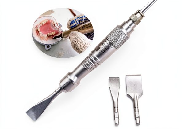 Micro Air Chisel FUBAOLAI Pneumatic Dental Chisel with Flat Blades-1